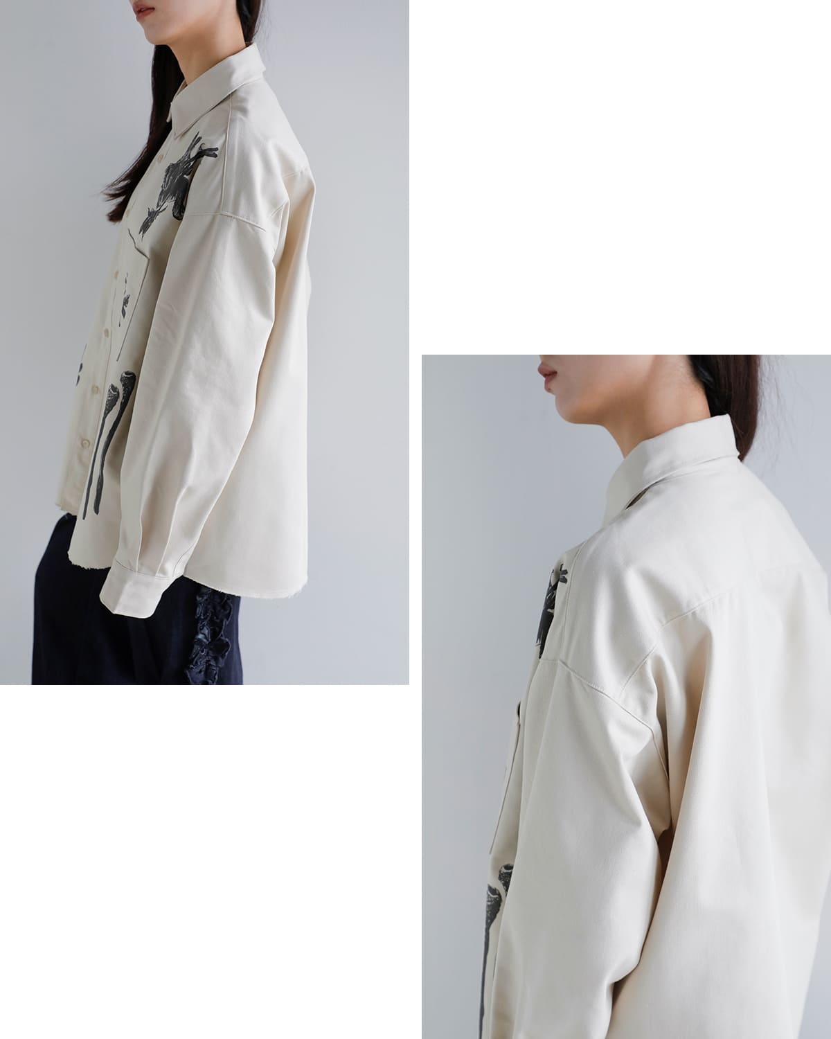 FLOWER(フラワー)コットンクリーチャーシャツ “Creatures shirt” 26ssf002