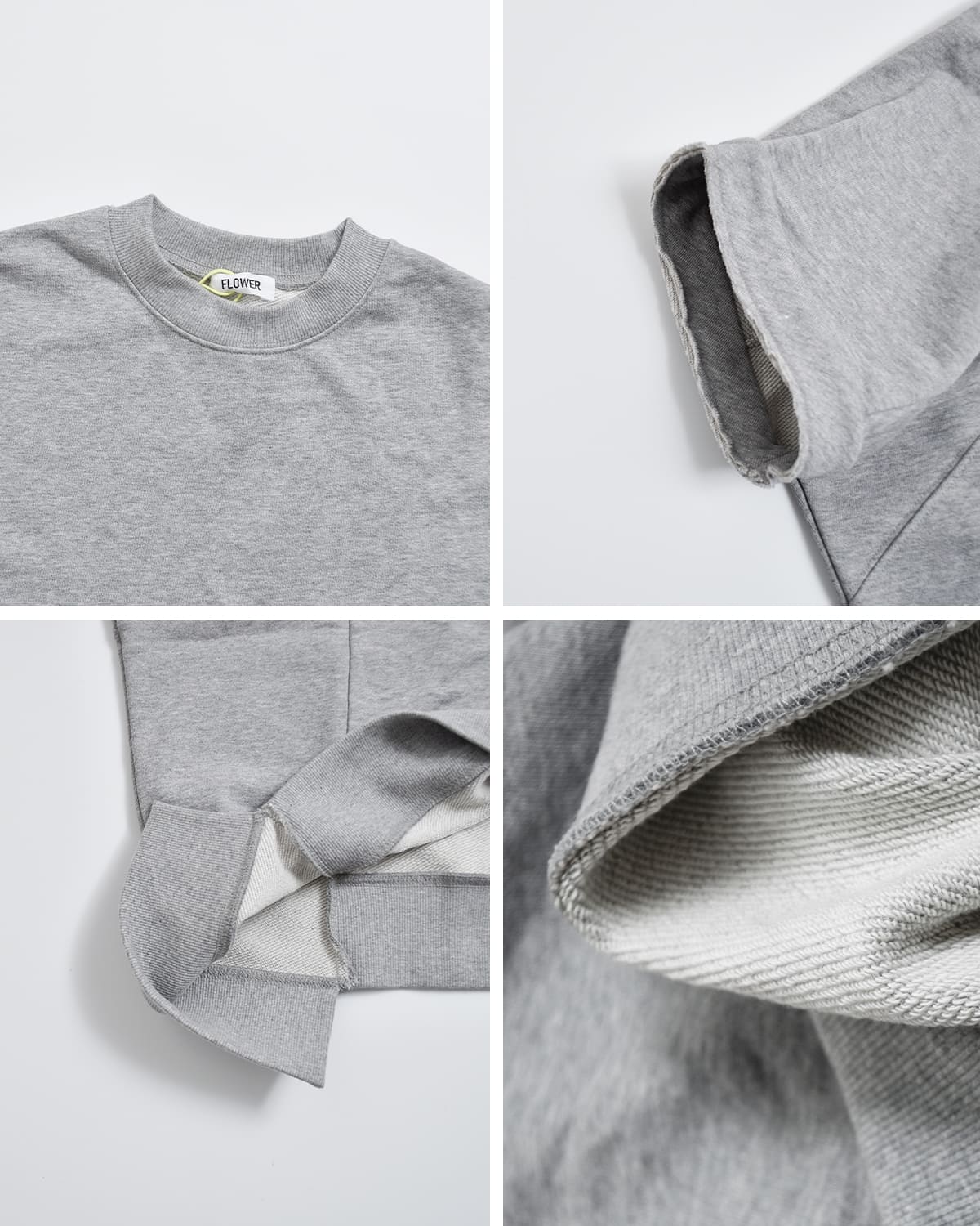 FLOWER(フラワー)スイッチングワイドスウェットシャツ “Switching wide sweat shirt” 26ssf006