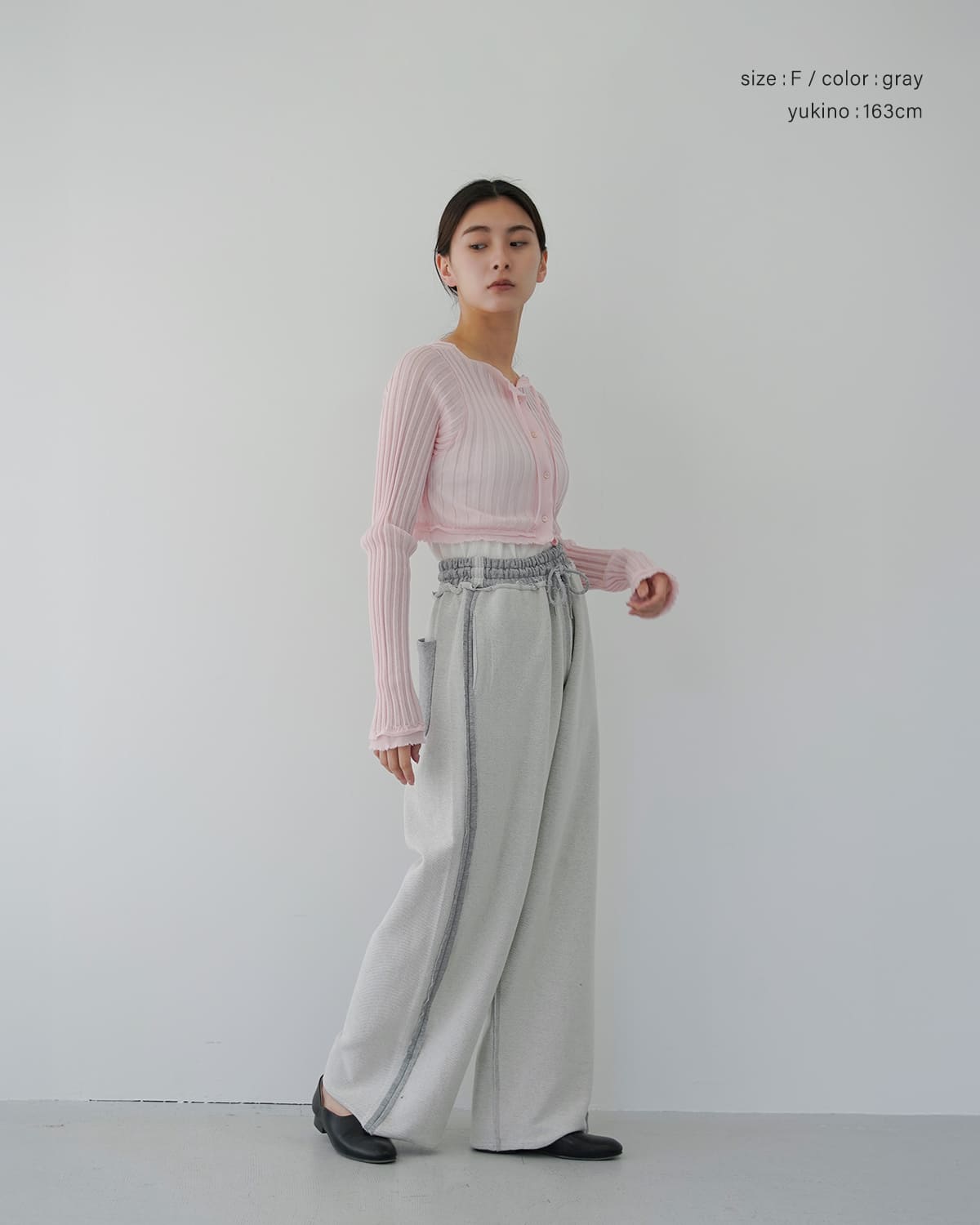 FLOWER(フラワー)リバースサイドスウェットパンツ “Reverse side sweat pants” 26ssf007