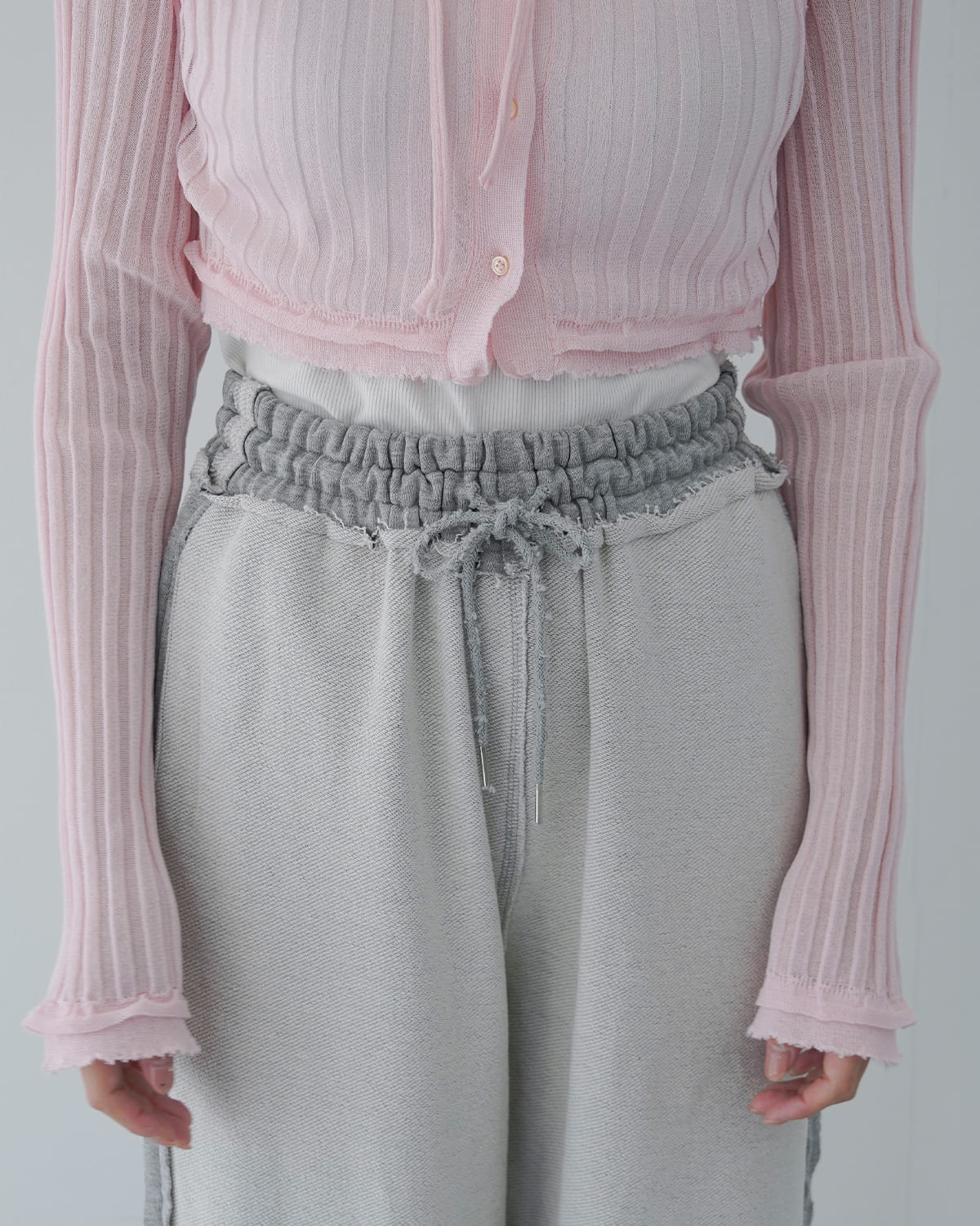 FLOWER(フラワー)リバースサイドスウェットパンツ “Reverse side sweat pants” 26ssf007