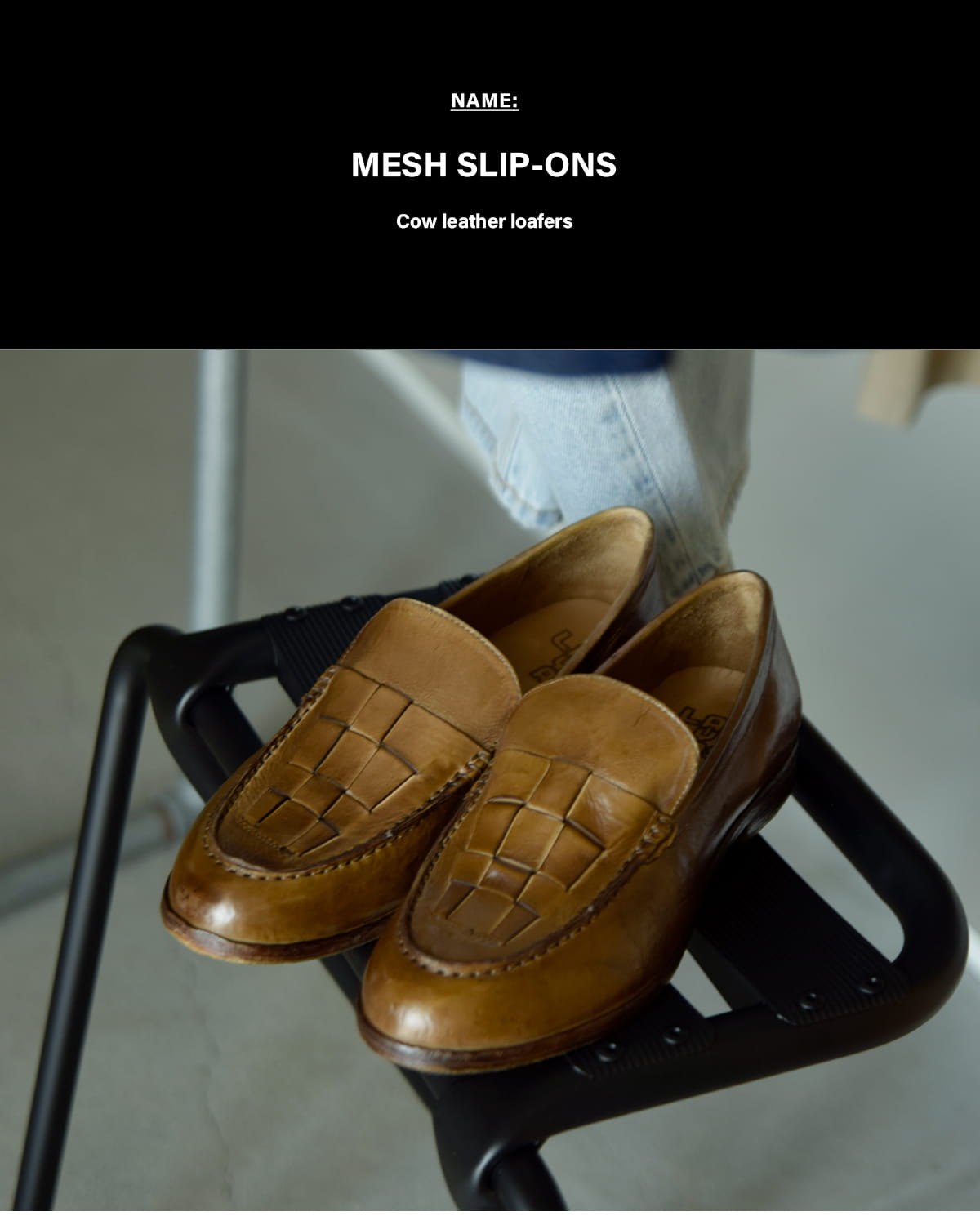 LAYASMESHスリッポン ローファー 26sslsho006