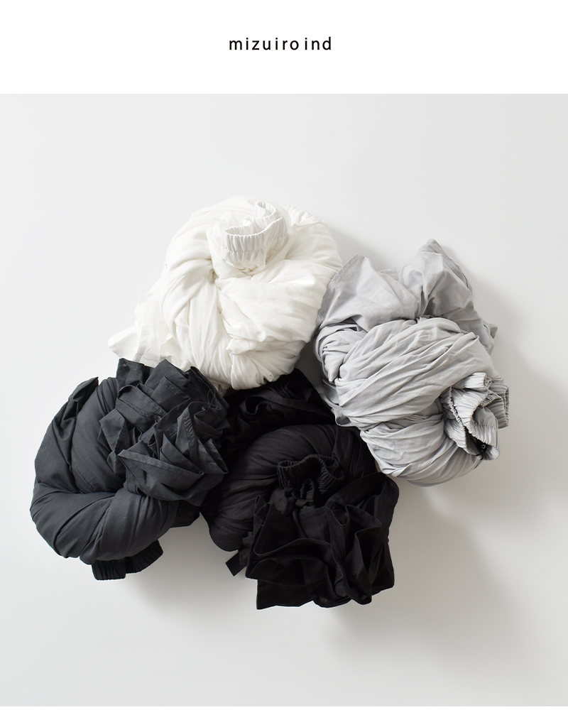 mizuiro-ind(ミズイロインド)コットンローンボリュームフレアスカート3-260010