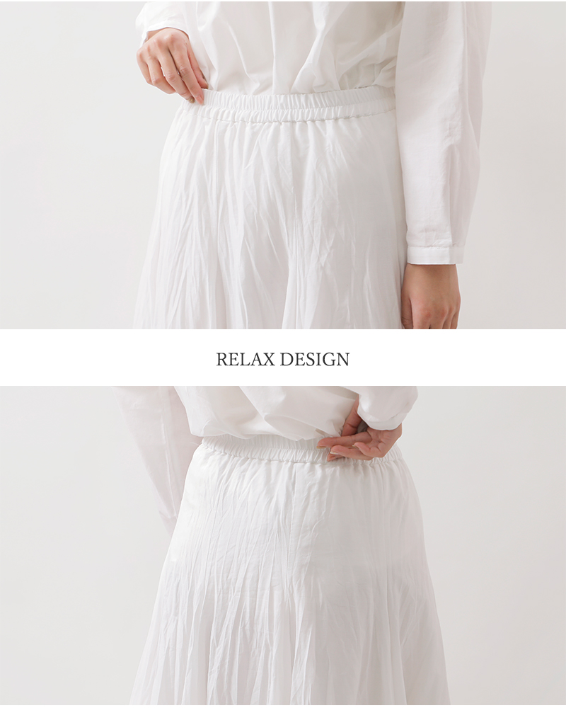 mizuiro-ind(ミズイロインド)コットンローンボリュームフレアスカート3-260010