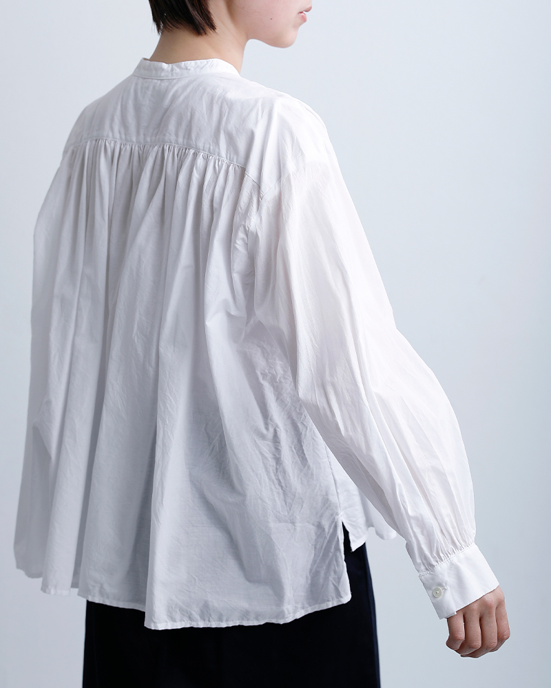 MidiUmiコットン ギャザー ワイド シャツ 3-73966261