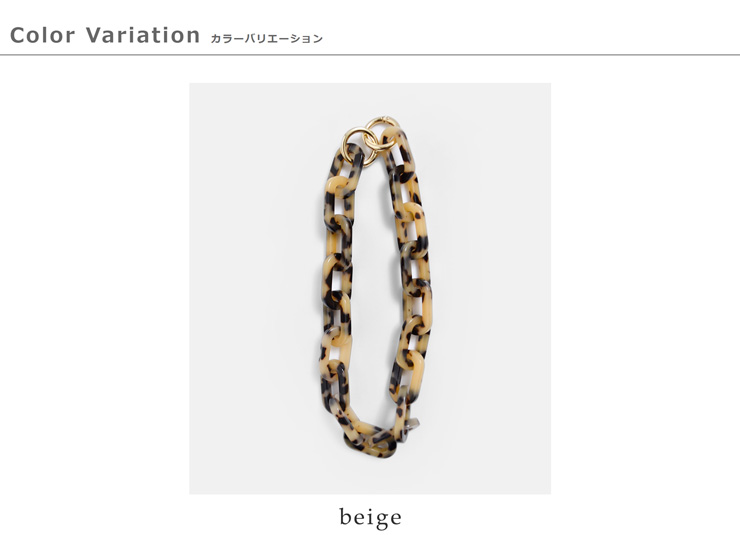 rapiecageアセチチェーン ショルダー＆ネックレス 30-1-09-027-4-2