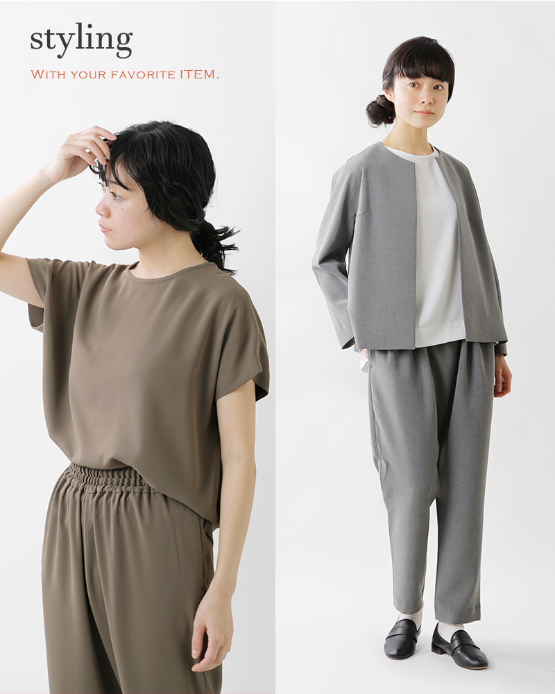 TRAVAIL MANUEL(トラバイユマニュアル)ベネシャンフレンチブラウス3003-same1