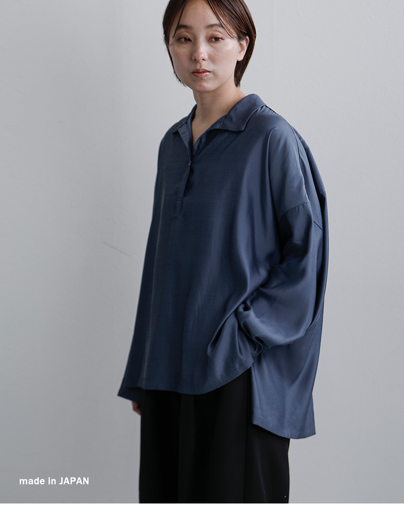 TRAVAIL MANUEL(トラバイユマニュアル)キュプリルスキッパーシャツ3022