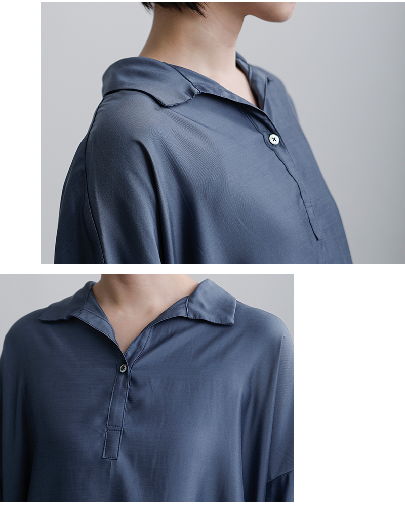 TRAVAIL MANUEL(トラバイユマニュアル)キュプリルスキッパーシャツ3022