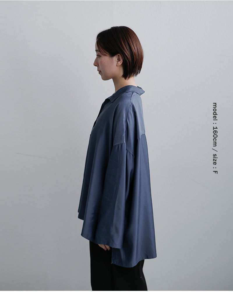 TRAVAIL MANUEL(トラバイユマニュアル)キュプリルスキッパーシャツ3022