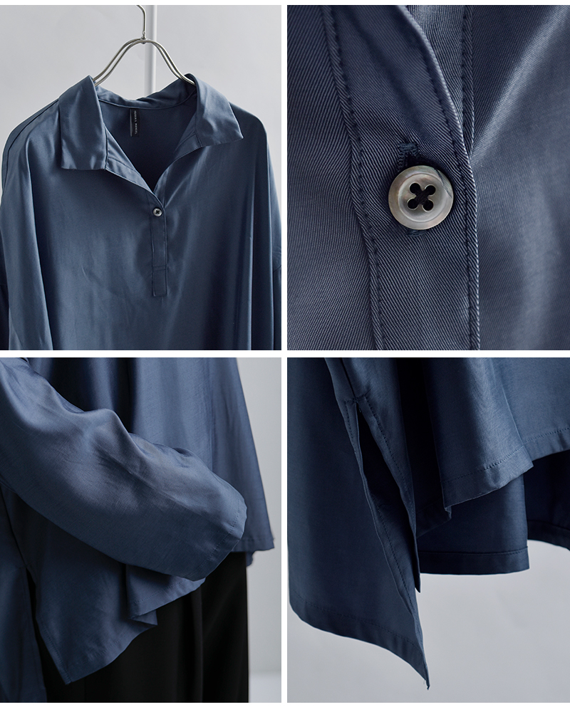 TRAVAIL MANUEL(トラバイユマニュアル)キュプリルスキッパーシャツ3022