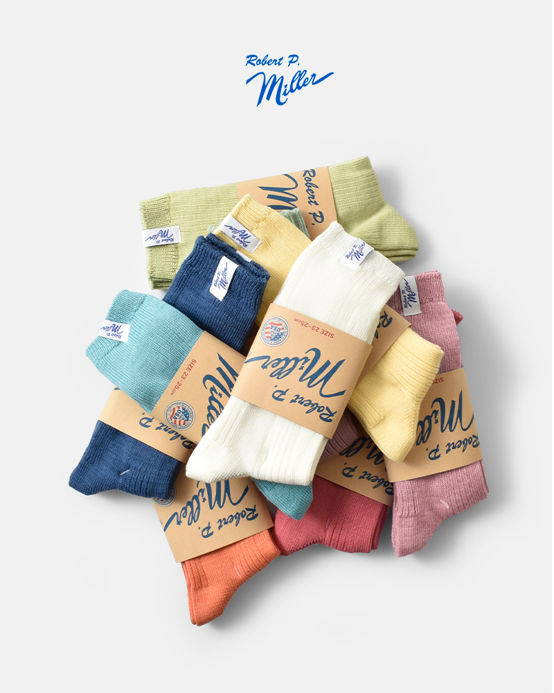 MILLER1P カラー クルー ソックス 351c