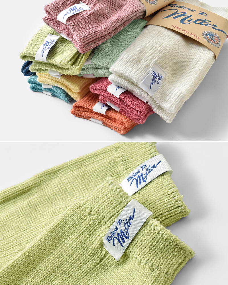 MILLER1P カラー クルー ソックス 351c