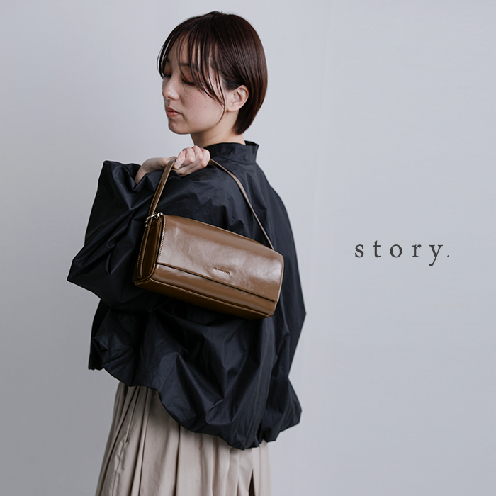 story.(ストーリー)カウスプリットレザー3wayシリンダークロスボディバッグ3a-1835-4