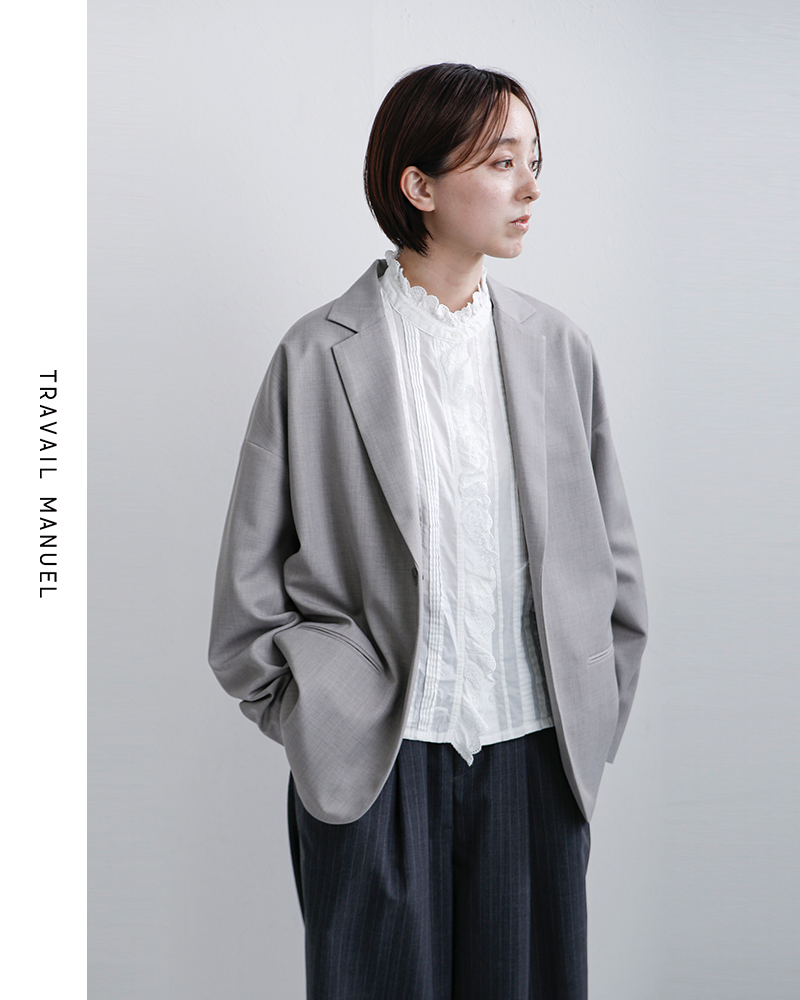 TRAVAIL MANUEL(トラバイユマニュアル)イージーウーステッドジャケット4021