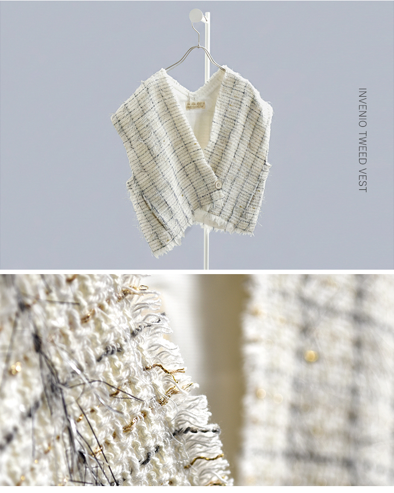 bon vieux temps(ボンビュータン)INVENIOツイードベスト43161