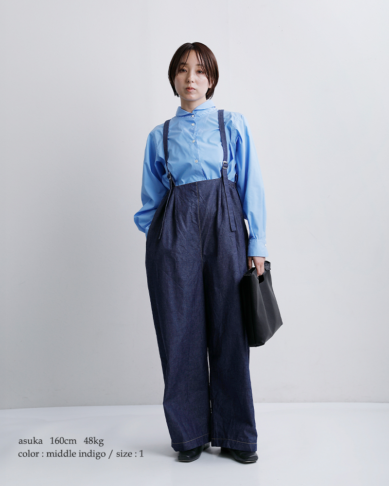 C’EST BIEN FAIT(セビアンフェ)インディゴ染めデニムサロペット46391