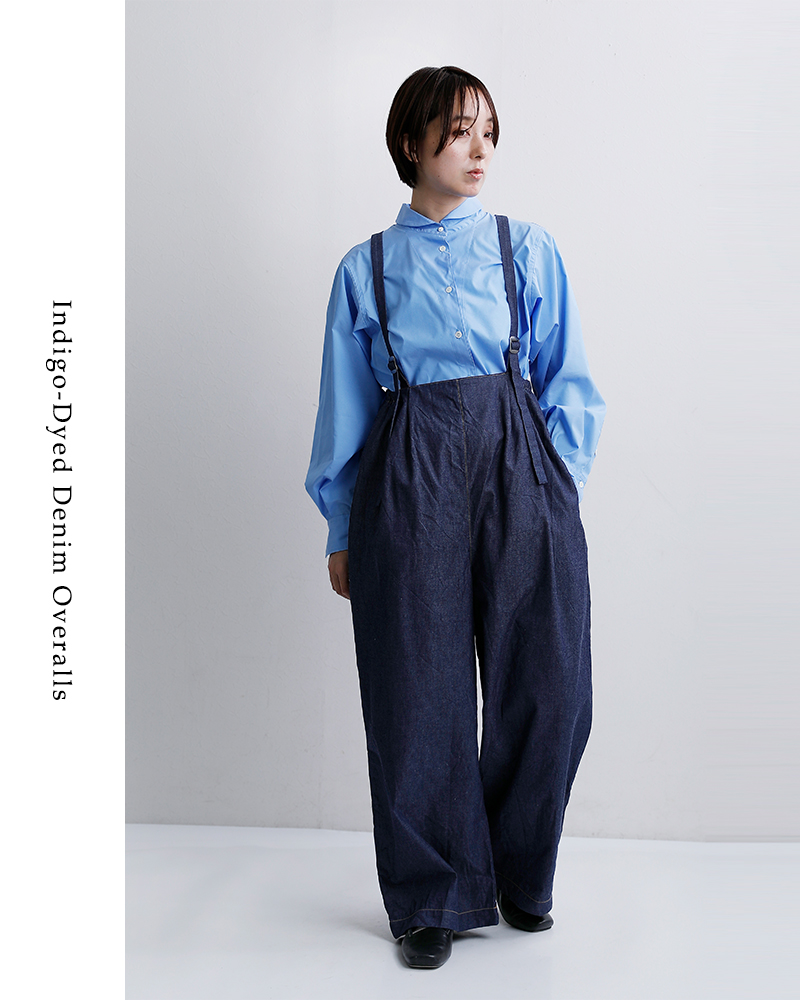 C’EST BIEN FAIT(セビアンフェ)インディゴ染めデニムサロペット46391