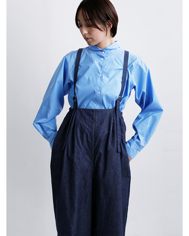 C’EST BIEN FAIT(セビアンフェ)インディゴ染めデニムサロペット46391