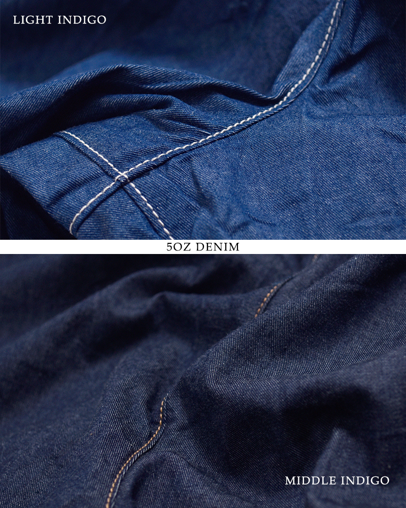 C’EST BIEN FAIT(セビアンフェ)インディゴ染めデニムサロペット46391