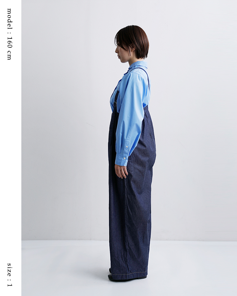 C’EST BIEN FAIT(セビアンフェ)インディゴ染めデニムサロペット46391