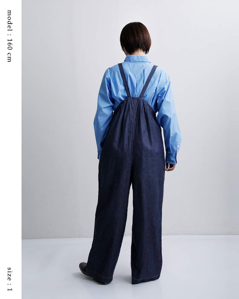 C’EST BIEN FAIT(セビアンフェ)インディゴ染めデニムサロペット46391