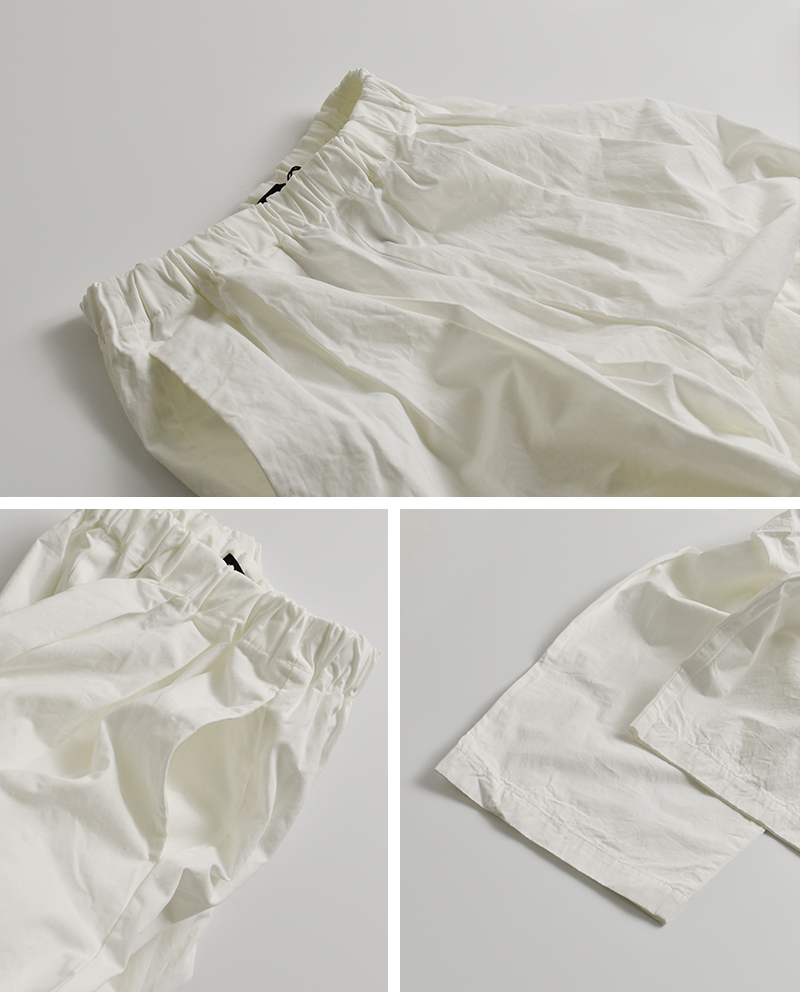 TRAVAIL MANUEL(トラバイユマニュアル)コットンコンパクトウェザーコクーンパンツ5039