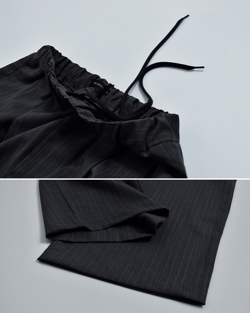 TRAVAIL MANUEL(トラバイユマニュアル)TWトロストライプ2タックワイドパンツ5105