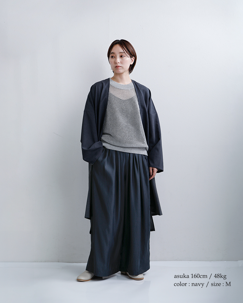 TRAVAIL MANUEL(トラバイユマニュアル)キュプリル3タックキュロットパンツ5108