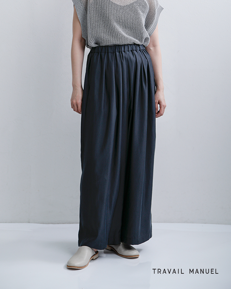 TRAVAIL MANUEL トラバイユマニュアル キュプリル 3タック キュロット