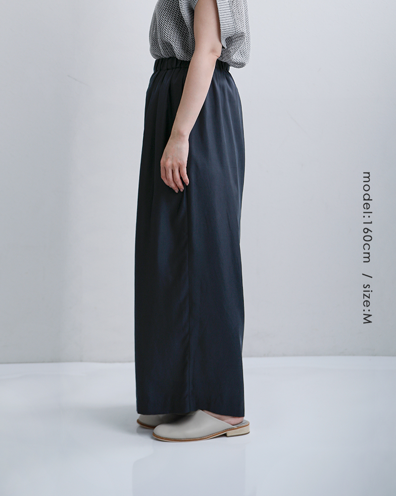 TRAVAIL MANUEL(トラバイユマニュアル)キュプリル3タックキュロットパンツ5108