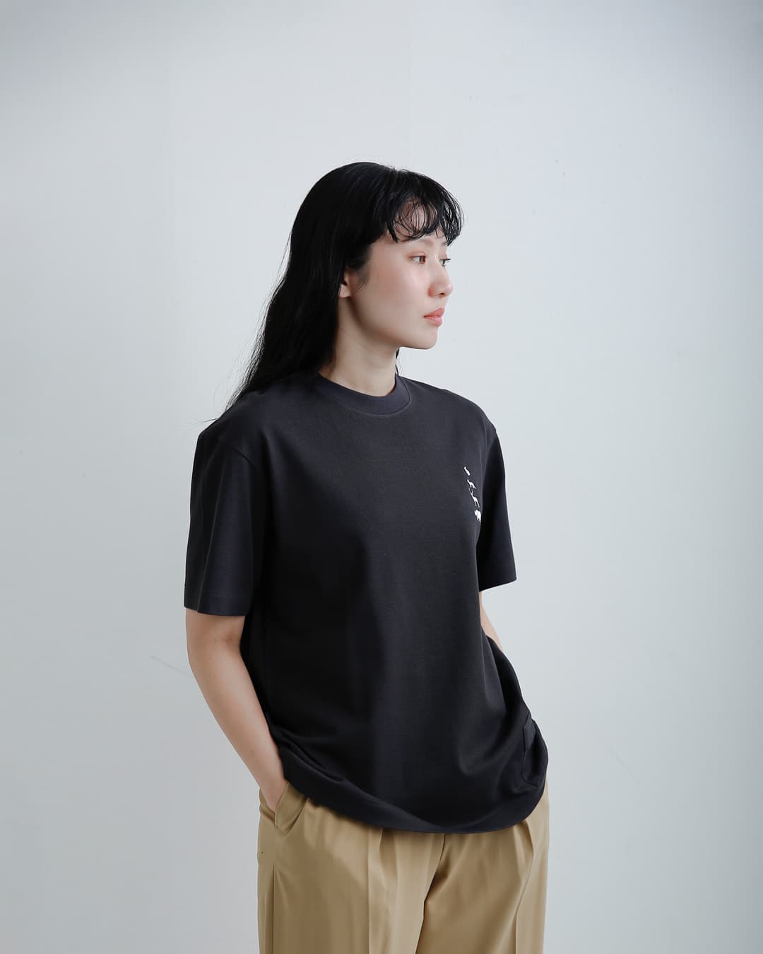 SCYE BASICSコットン 鹿の子 クルーネック ピケ Tシャツ Cotton Pique T-Shirt 5126-21460