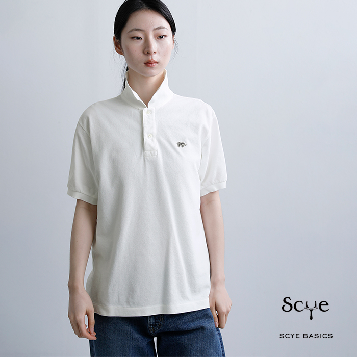 SCYE BASICS(サイベーシックス)コットンピケポロシャツCottonPiquePoloShirt5226-21702
