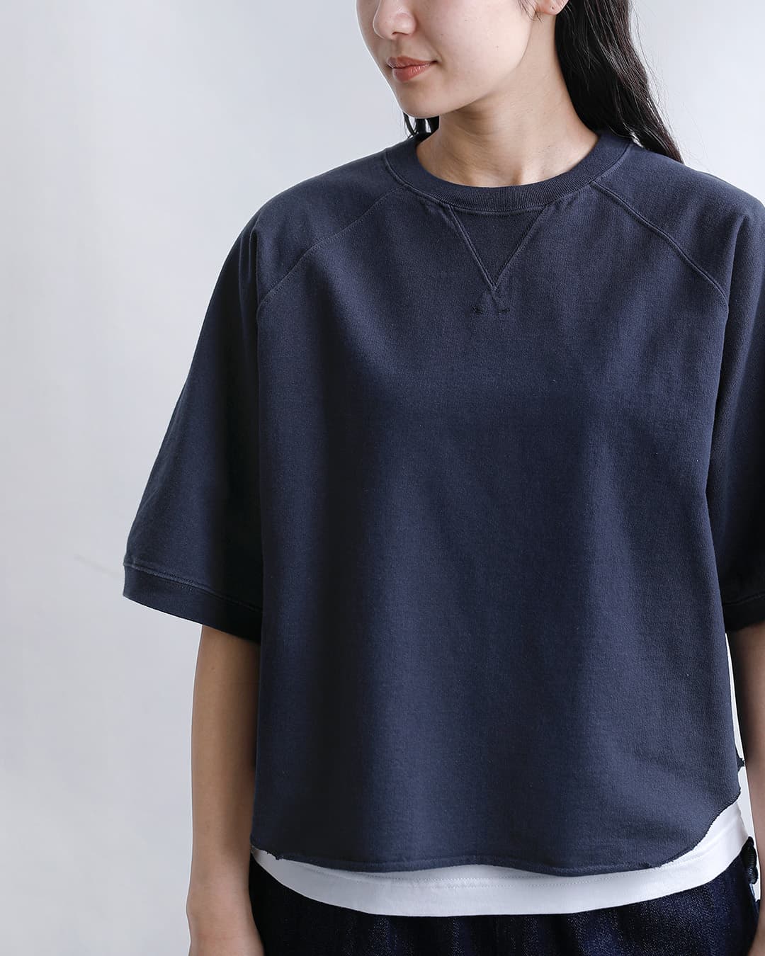 Healthknitフェードライトウェイト クルーネック 半袖 スウェットシャツ 54035