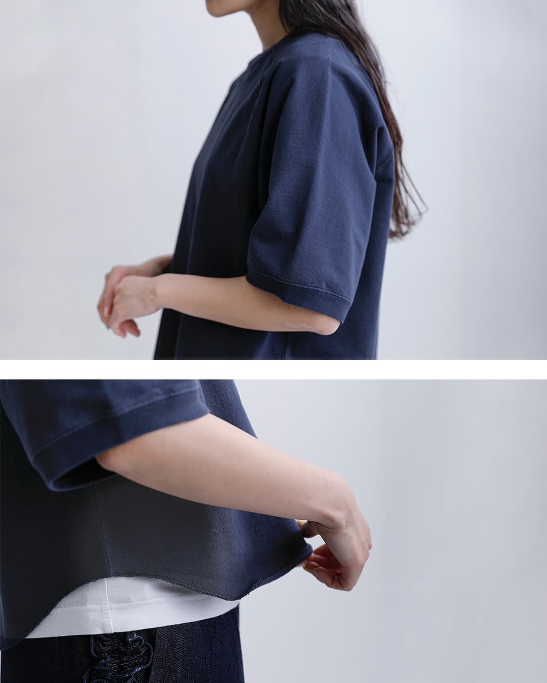 Healthknitフェードライトウェイト クルーネック 半袖 スウェットシャツ 54035