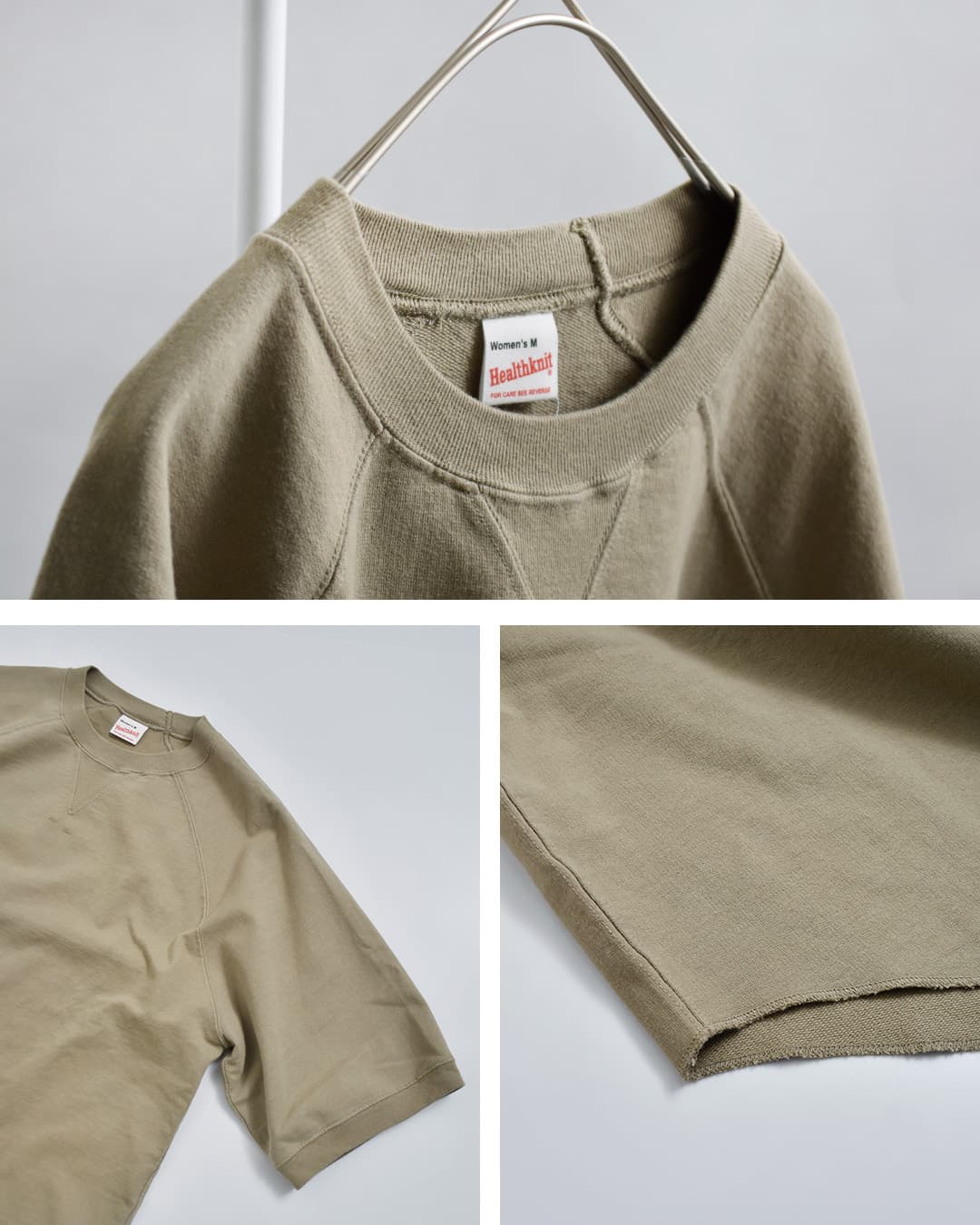 Healthknitフェードライトウェイト クルーネック 半袖 スウェットシャツ 54035