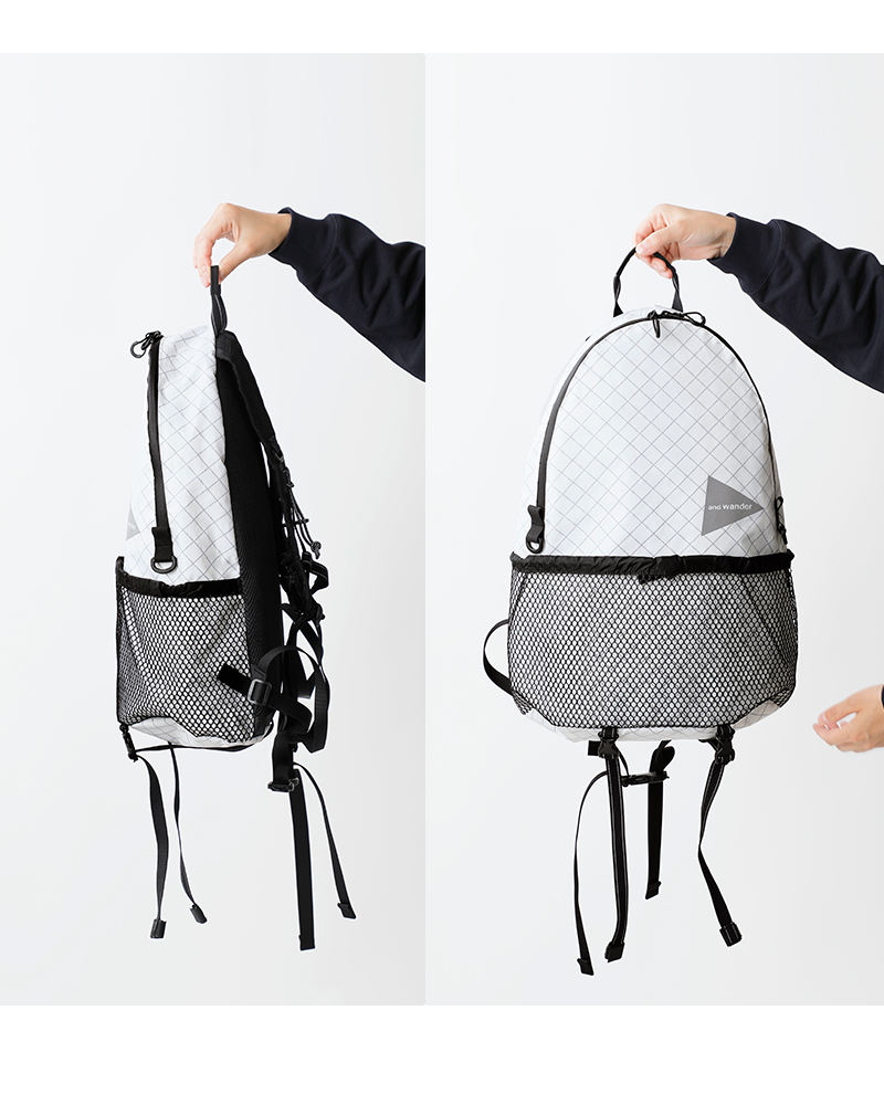 and wander(アンドワンダー)エコパック20Lデイパック“ECOPAK20Ldaypack”574-3975004