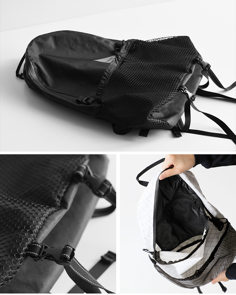 and wander(アンドワンダー)エコパック20Lデイパック“ECOPAK20Ldaypack”574-3975004