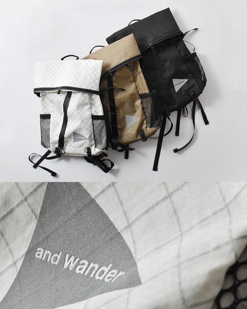 and wander(アンドワンダー)エコパック18Lバックパック“ECOPAK18Lbackpack”574-5975203