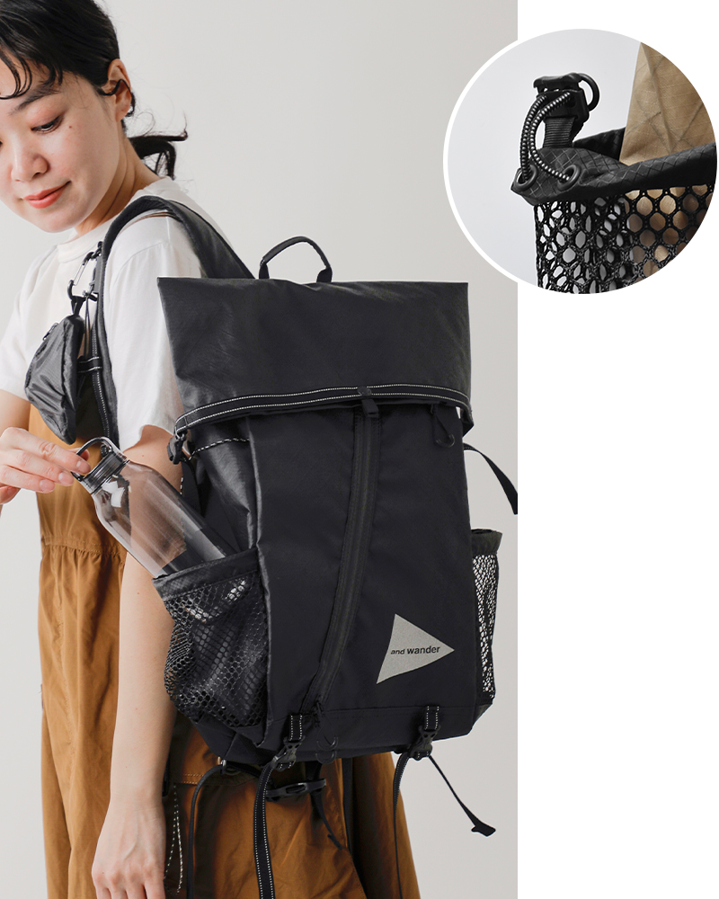 and wander(アンドワンダー)エコパック18Lバックパック“ECOPAK18Lbackpack”574-5975203