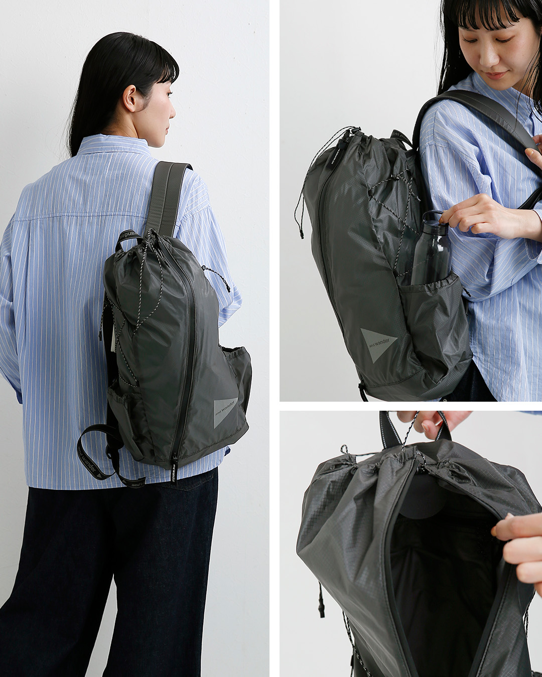 and wanderシル デイパック sil daypack 574-5975211