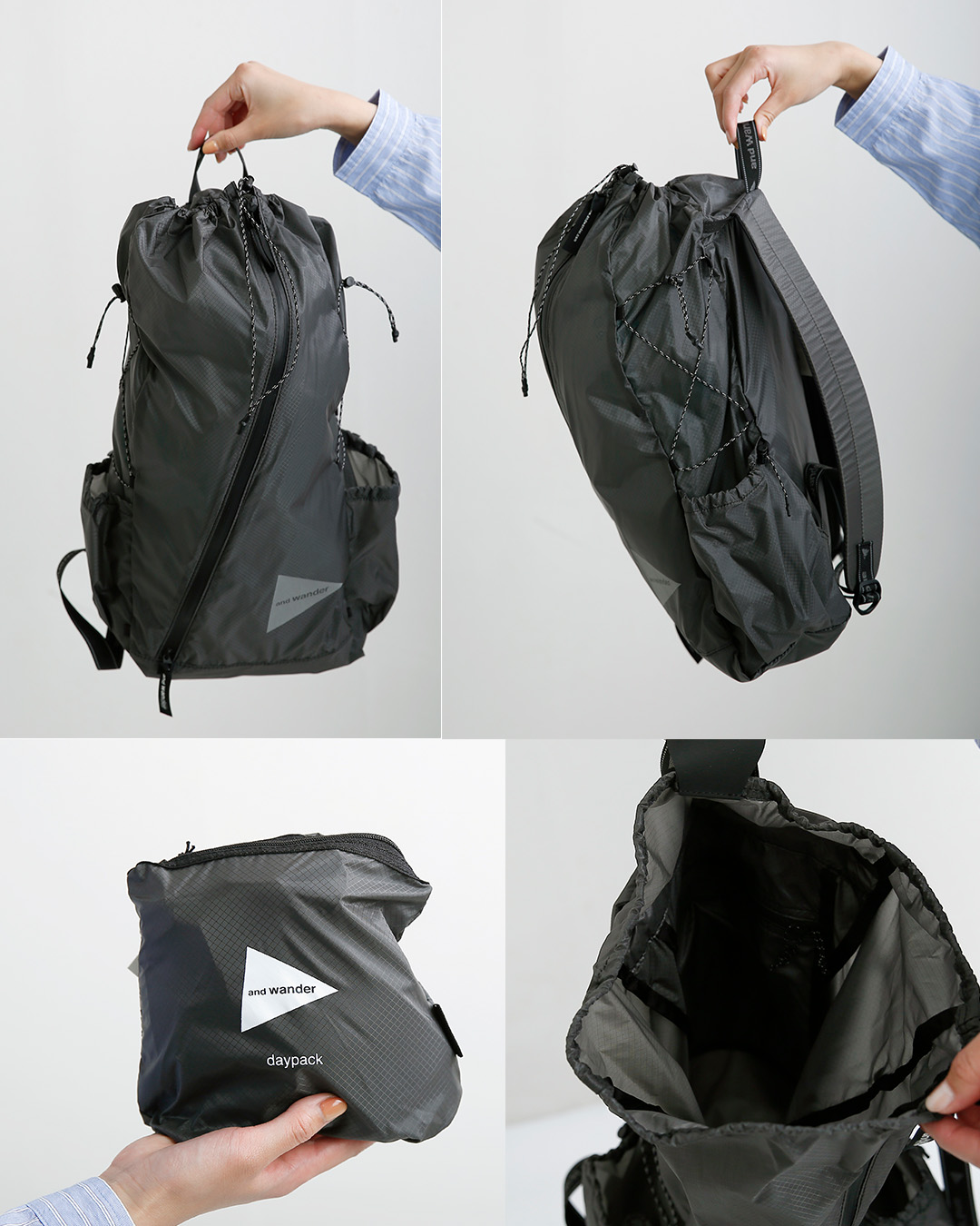 and wanderシル デイパック sil daypack 574-5975211