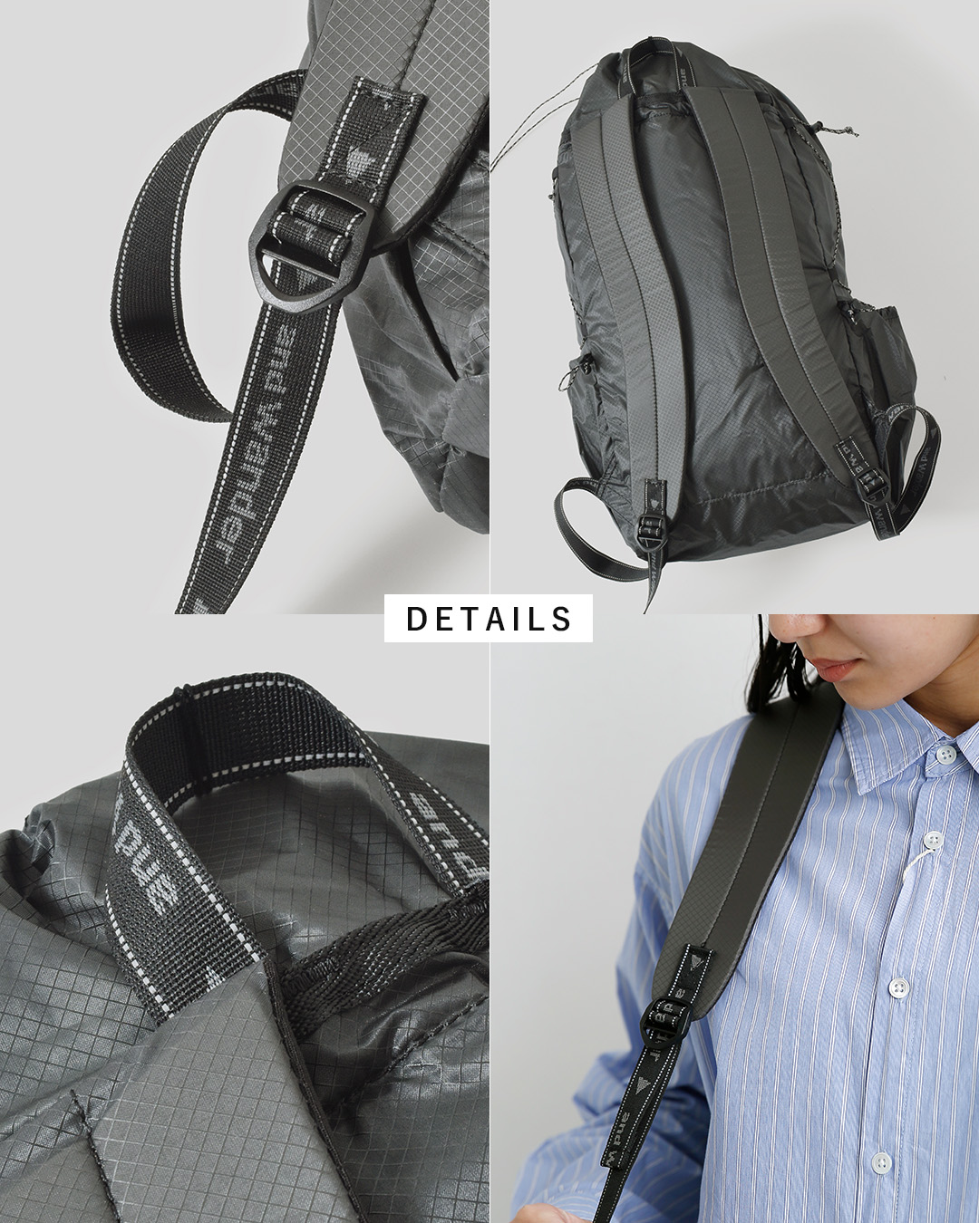 and wanderシル デイパック sil daypack 574-5975211