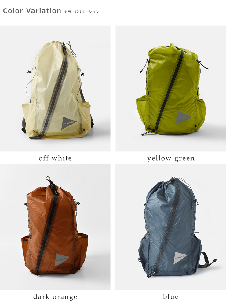 and wanderシル デイパック sil daypack 574-5975211