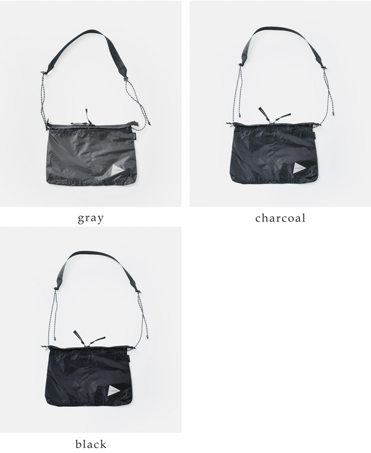 and wanderシル サコッシュ sil sacoche 574-5975213