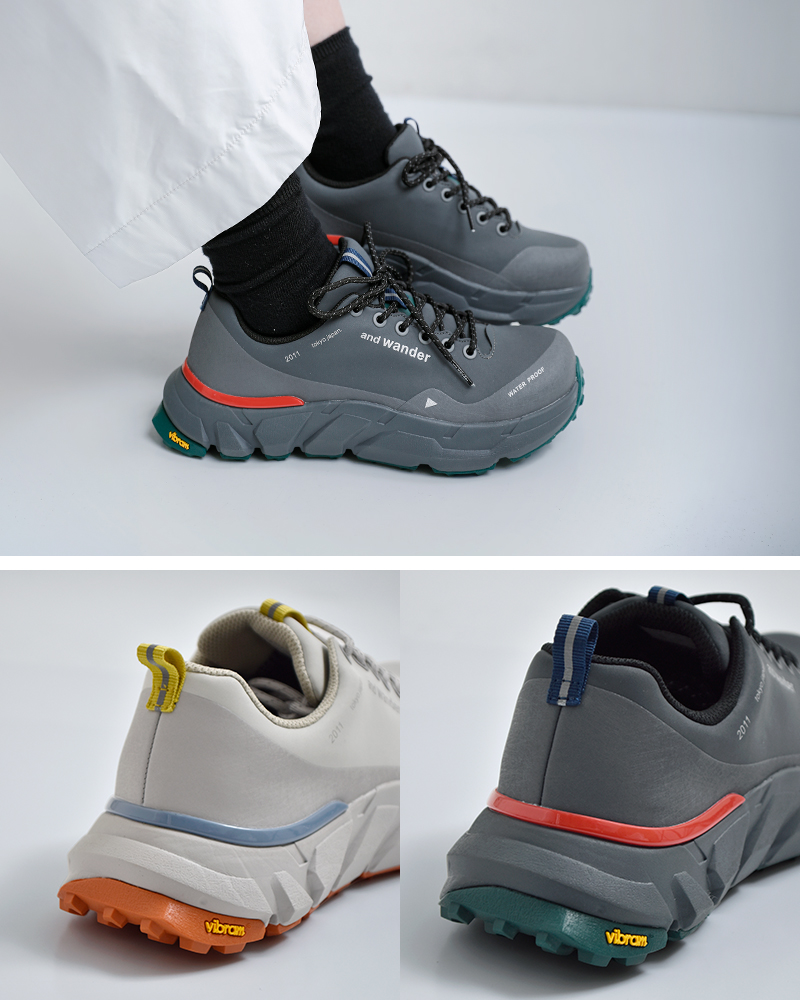 and wander(アンドワンダー)ウォータープルーフローカットトレッキングシューズwaterprooftrekshoeslow574-5978145