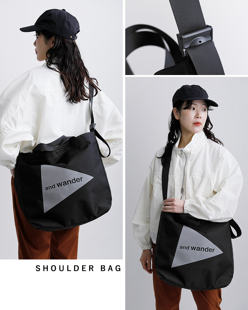 and wander(アンドワンダー)リサイクル OX ロゴ トートバッグ recycle OX logo tote bag 574-5985139
