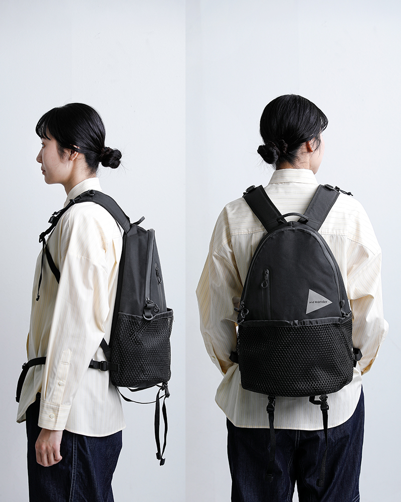 and wander(アンドワンダー)PE/CO20LデイパックPE/CO20Ldaypack574-5985223