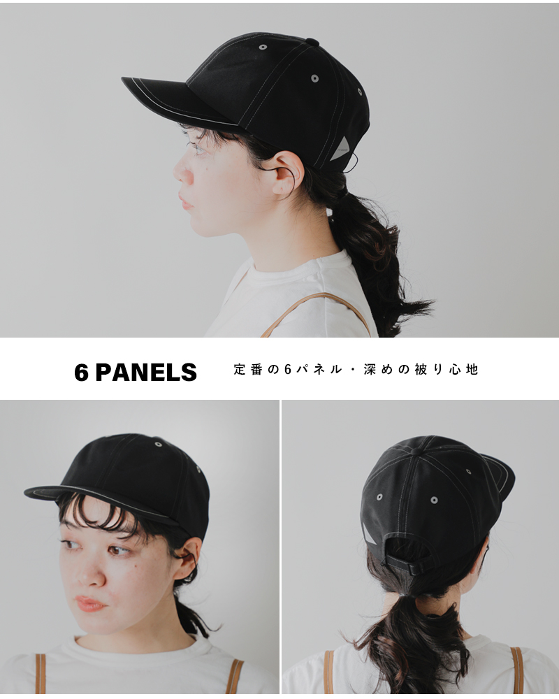 and wander(アンドワンダー)撥水6パネルキャップ“PE/COcap”574-5986245