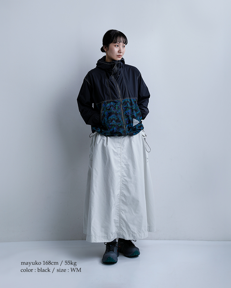 and wander(アンドワンダー)プリントウィンドジャケットprintedwindjacket574-6121013