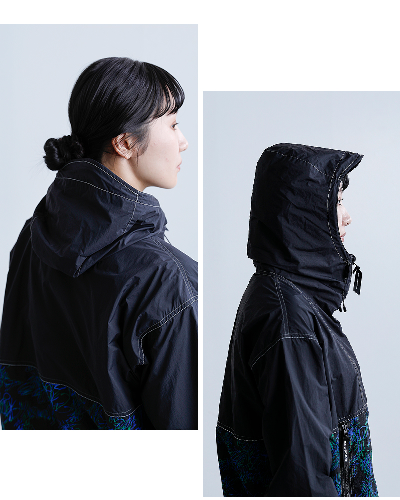 and wander(アンドワンダー)プリントウィンドジャケットprintedwindjacket574-6121013